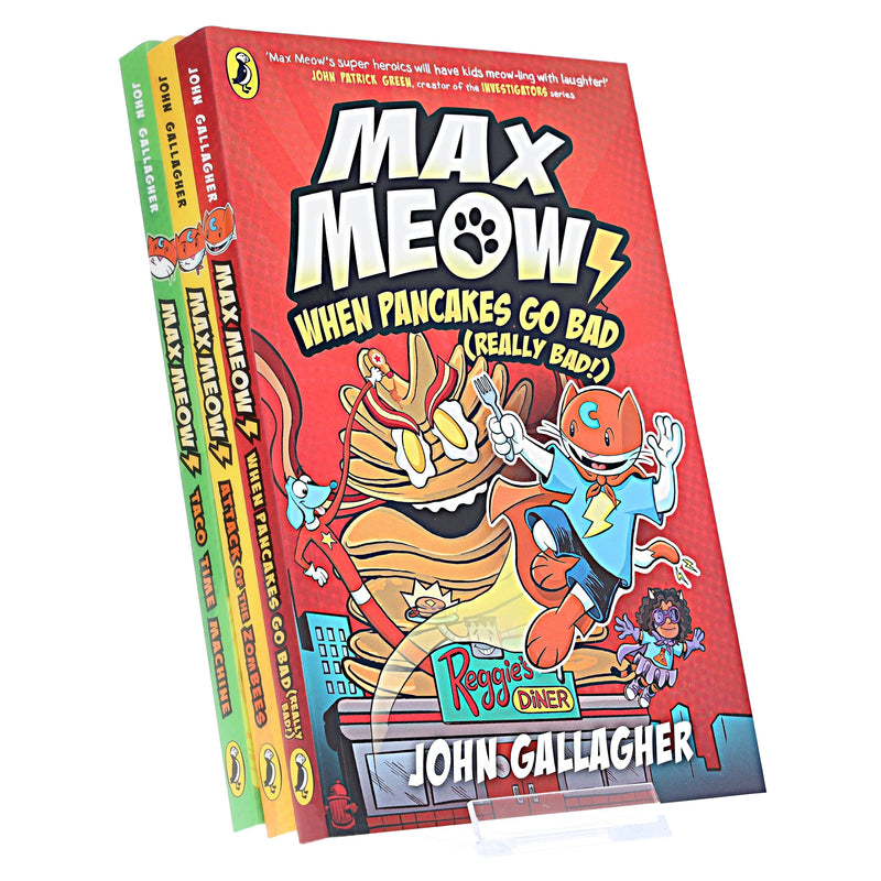 Max Meow Series (Book 4-6) by John Gallagher 3 Graphic Novels Collection Set - Ages 5-10 - Paperback Graphic Novels Penguin Random House