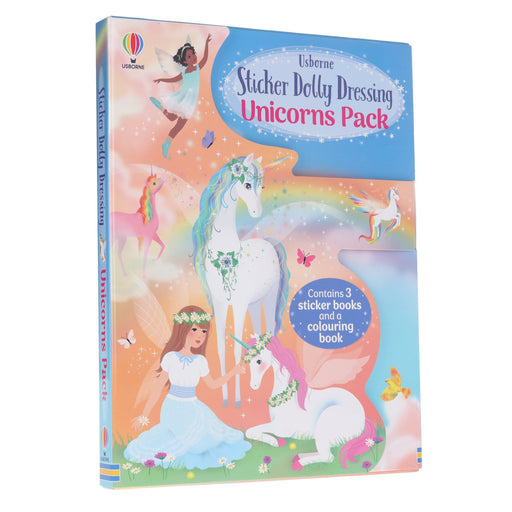 Usborne: Sticker Dolly Dressing Unicorns Pack by Fiona Watt 4 Books Collection Box Set - Ages 5+ - Paperback 5-7 Usborne Publishing Ltd