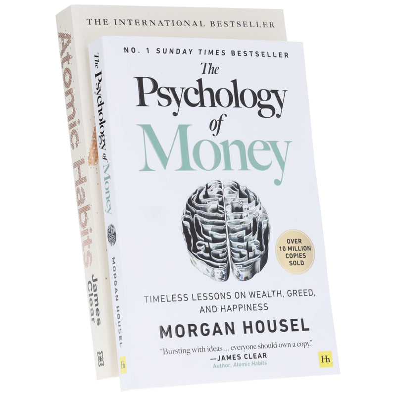 Atomic Habits by James Clear and The Psychology of Money by Morgan Housel: 2 Books Collection Set - Non Fiction - Paperback Non-Fiction Various