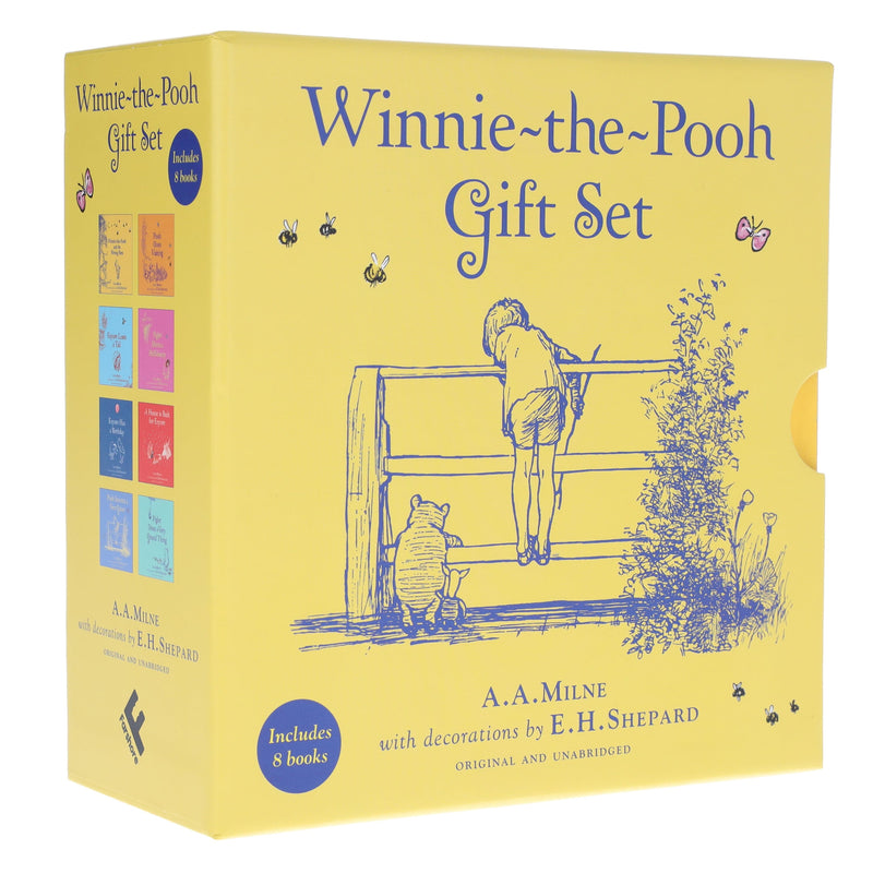 Classic Winnie-the-Pooh Illustrated 8 Books Gift Box Set by A. A. Milne - Ages 5+ - Hardback 5-7 HarperCollins Publishers