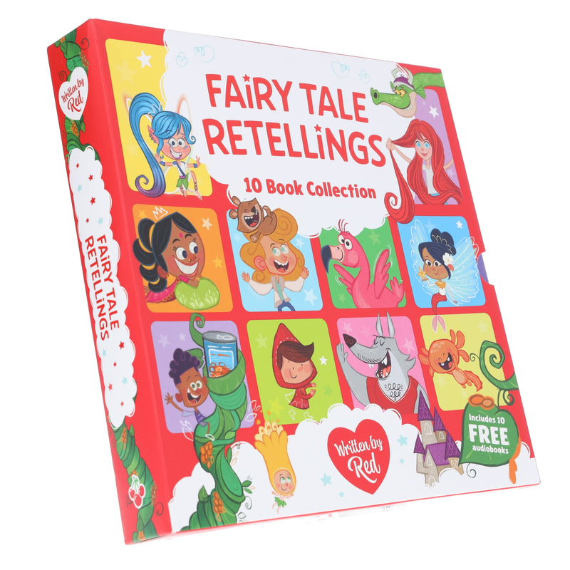 Fairytale Retellings 10 Picture Books Collection Box Set By Red - Ages 7-9 - Paperback (Includes 10 Free Audiobook!) 7-9 Sweet Cherry Publishing