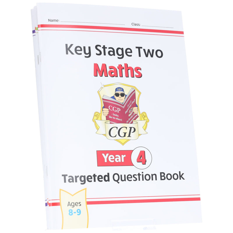 CGP KS2 (Year 4) Targeted Question and Practice Bundle 4 Books Collection Set - Ages 8-9 - Paperback 7-9 Coordination Group Publications Ltd (CGP)