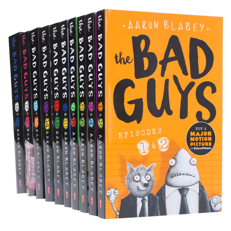 The Bad Guys Episodes by Aaron Blabey: 1-20 Collection 10 Books Set - Ages 7-9 - Paperback