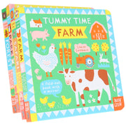 Tummy Time Series by Louise Lockhart 4 Books Collection Set - Ages 0-5 - Board Book (A Fold-out Book with a mirror!) 0-5 Nosy Crow Ltd