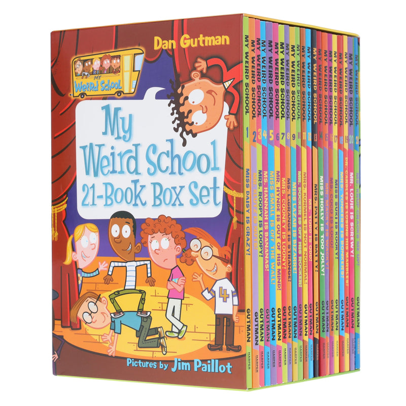 My Weird School 21 Books Box Set By Dan Gutman - Ages 6-10 - Paperback 7-9 HarperCollins Publishers