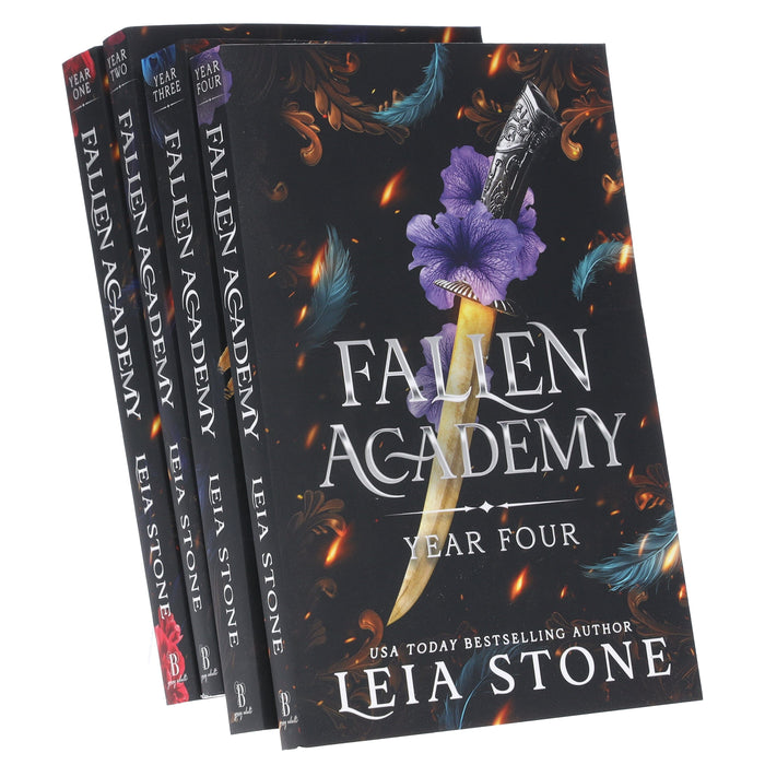 Fallen Academy Series by Leia Stone 4 Books Collection Set - Fiction - Paperback Fiction Sourcebooks