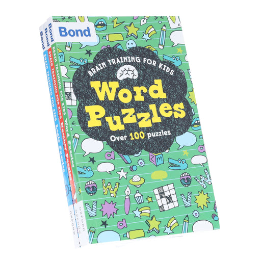 Bond Brain Training Puzzles for Kids Oxford 3 Books Collection Set - Age 7-9 - Paperback B2D DEALS Oxford University Press