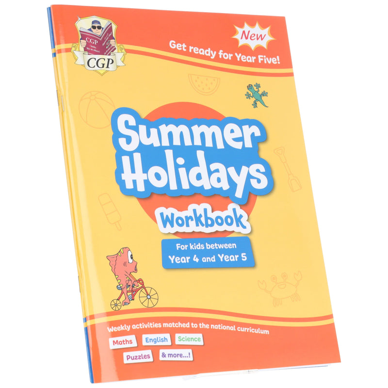 CGP Summer Holidays Activity Workbook (For kids between Year 4 & Year 5) 2 Books Set - Paperback 7-9 Coordination Group Publications Ltd (CGP)