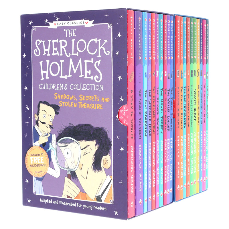 Sherlock Holmes Children's Collection 20 Books (Series 1 & 2) by Sir Arthur Conan Doyle - Ages 7-9 - Paperback 7-9 Sweet Cherry Publishing
