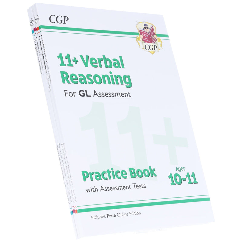 CGP 11+ Practice Book & Assessment Tests Bundle (for GL Assessment) 4 Books Set - Ages 10-11 - Paperback (Includes Free Online Edition) 9-14 Coordination Group Publications Ltd (CGP)