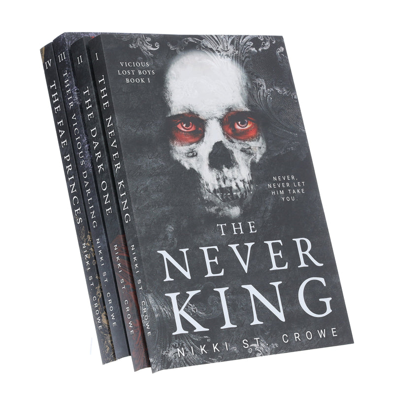 Vicious Lost Boys Series: A Peter Pan Dark Romance by Nikki St. Crowe 4 Books Collection Set - Fiction - Paperback Fiction Zando