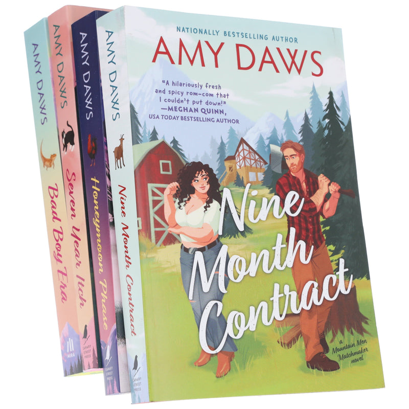 Mountain Men Matchmaker Series by Amy Daws 4 Book Sprayed Edges Collection Set - Fiction - Paperback Fiction Mira Books