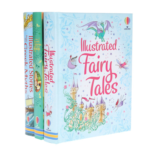 Usborne Illustrated Fairy Tales, Stories from Aesop & Stories from the Greek Myths Collection: 3 Books Set - Ages 5+ - Hardback 5-7 Usborne Publishing Ltd