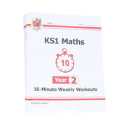 CGP KS1 (Year 2) 10-Minute Weekly Workouts Collection 4 Books Set - Ages 5-7 - Paperback 5-7 Coordination Group Publications Ltd (CGP)