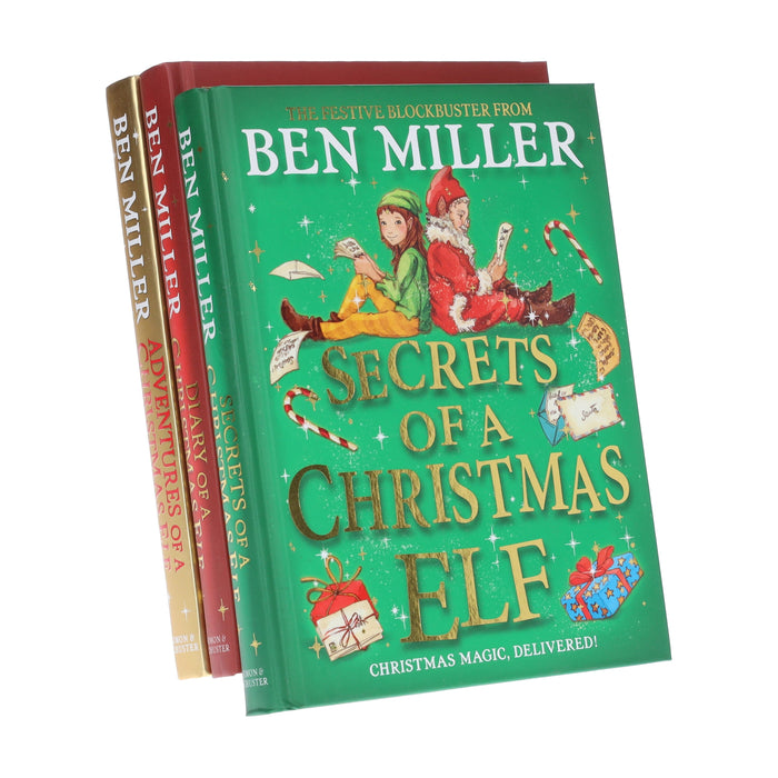 Christmas Elf Chronicles Series by Ben Miller 3 Books Collection Set - Ages 7+ - Hardback 7-9 Simon & Schuster