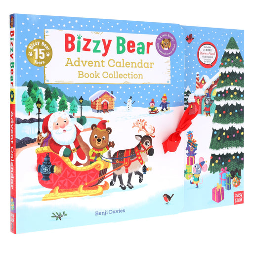 Bizzy Bear Advent Calendar Book Collection: Illustrated 24 Mini Storybook Surprises! by Benji Davies - Ages 2+ - Board Book 0-5 Nosy Crow Ltd