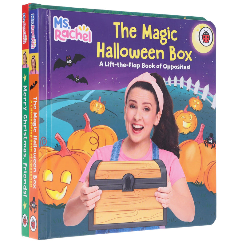 Ms Rachel Collection (Magic Halloween Box & Merry Christmas, Friends!) 2 Books Set - Ages 0-3 - Board Book 0-5 Penguin Random House