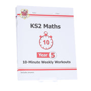 CGP KS2 (Year 5) 10-Minute Weekly Workouts Collection 4 Books Set - Ages 7-11 - Paperback 7-9 Coordination Group Publications Ltd (CGP)