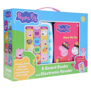 Peppa Pig - Electronic Me Reader Jr and 8 Look and Find Sound Book Library - Ages 2+ - Board Book 0-5 PI Kids