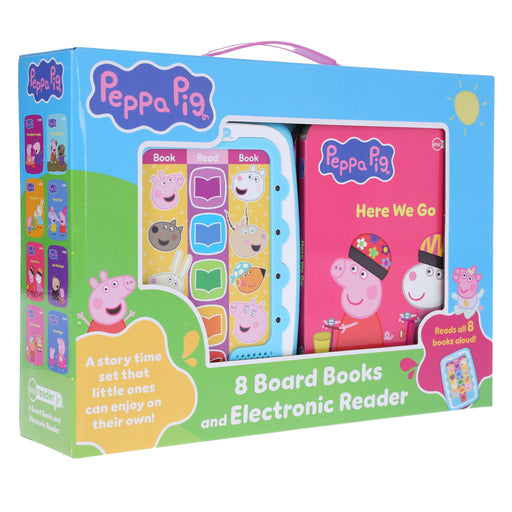 Peppa Pig - Electronic Me Reader Jr and 8 Look and Find Sound Book Library - Ages 2+ - Board Book 0-5 PI Kids
