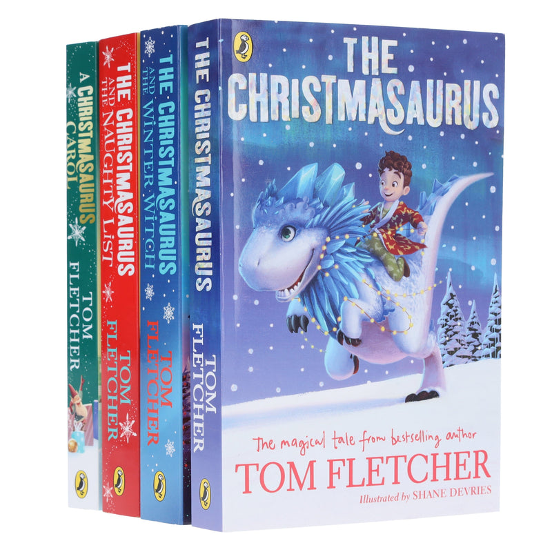 The Christmasaurus Collection by Tom Fletcher Illustrated 4 Books Set - Ages 6+ - Paperback 7-9 Penguin Random House