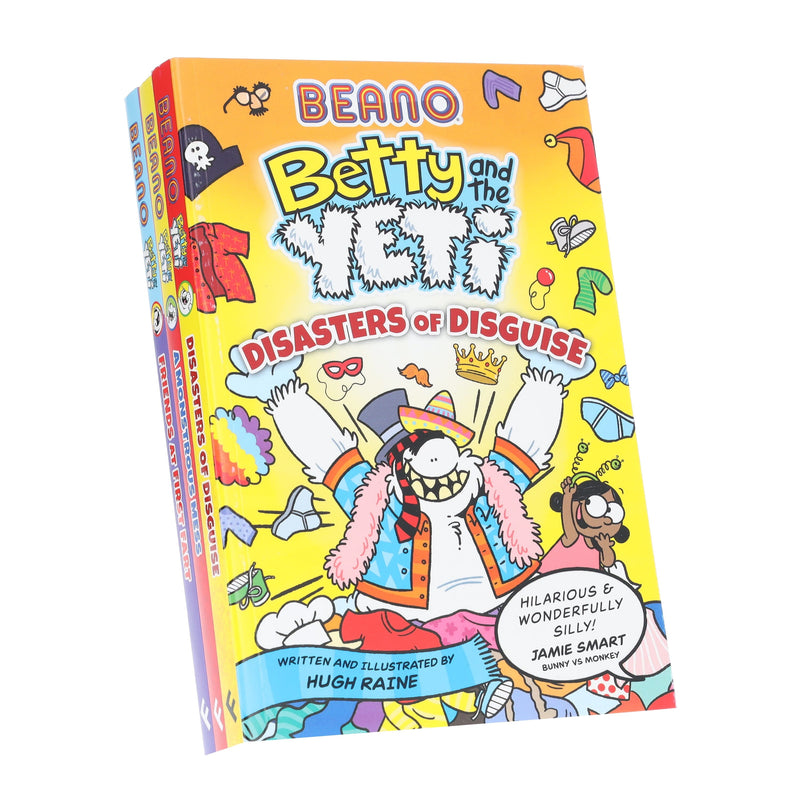 BEANO Betty And The Yeti Series by Hugh Raine & Beano 3 Books Collection Set - Ages 6+ - Paperback 5-7 HarperCollins Publishers