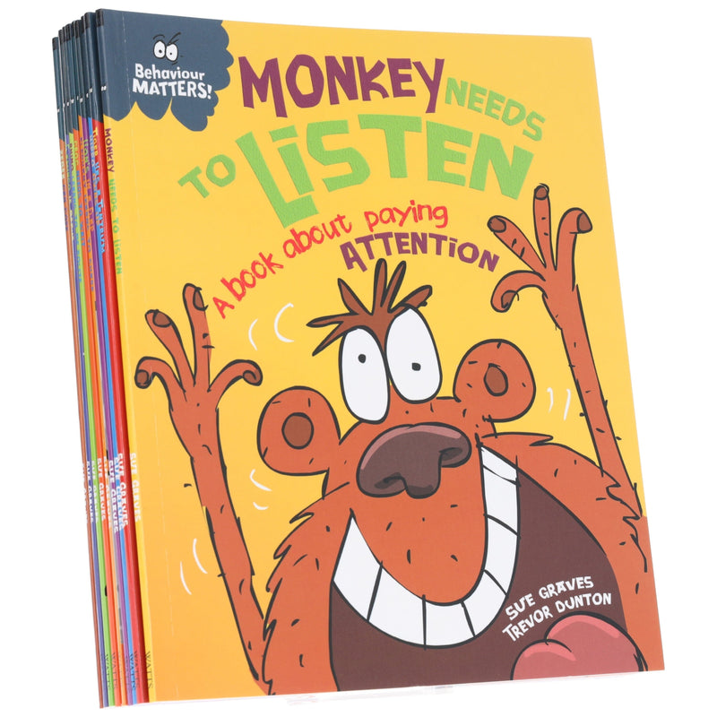 Behaviour Matters Series by Sue Graves & Trevor Dunton Illustrated 10 Books Collection Set - Ages 4-7 - Paperback 3-5 Hachette