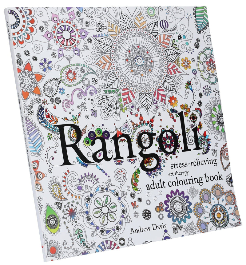 Rangoli: Stress-Relieving, Art Therapy, Adult Colouring Book by Andrew Davis - Non Fiction - Paperback Non-Fiction Sweet Cherry Publishing