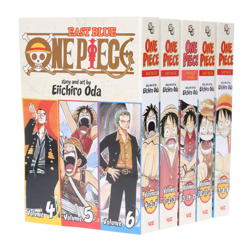 One Piece (Omnibus 3-in-1 Edition) (Volume 1-15) by Eiichiro Oda 5 Books Collection Set - Ages 14+ - Paperback Young Adult Viz Media, LLC