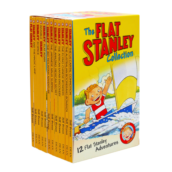 The Flat Stanley Adventure 12 Books Collection Box Set By Jeff Brown - Children's Literature - Paperback 7-9 Egmont Publishing