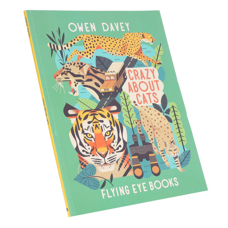 Crazy About Cats by Owen Davey (About Animals Series) - Ages 7+ - Paperback 7-9 Flying Eye Books