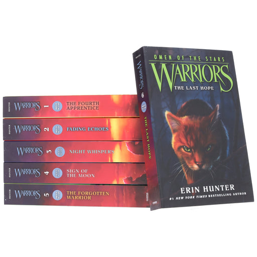 Warrior Cats by Erin Hunter: Series 4 Omen of the Stars 6 Books Collection Set - Ages 8-12 - Paperback 9-14 HarperCollins Publishers