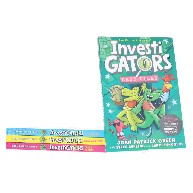InvestiGators Series Books (6-9) by John Patrick Green 4 Books Collection Set - Ages 7-9 - Paperback Graphic Novels Macmillan
