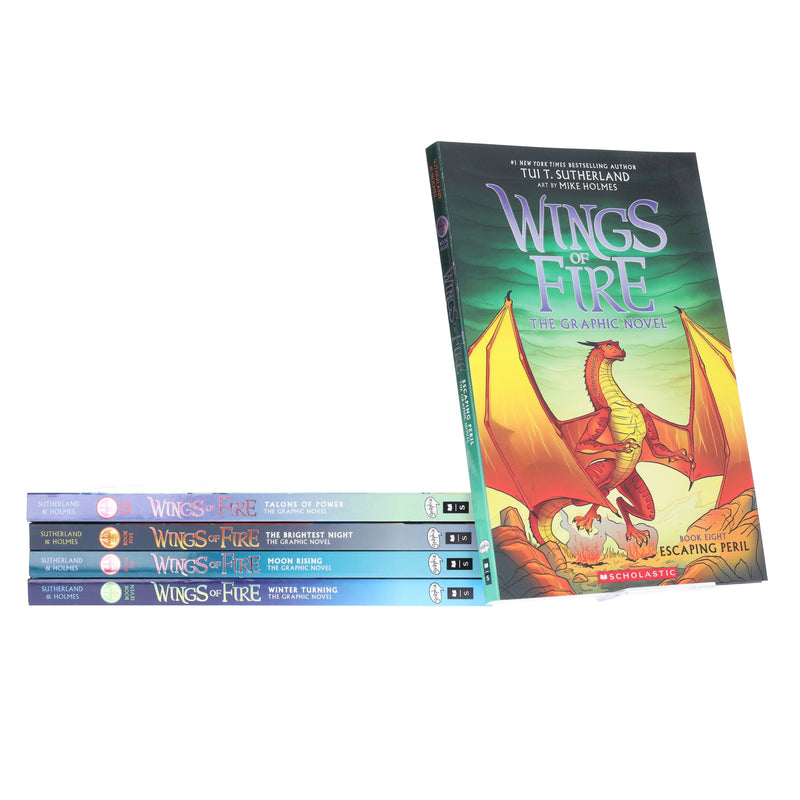 Wings of Fire Graphix Series (Book 5-9) By Tui T. Sutherland: Graphic Novels 5 Books Collection Set - Ages 8-12 - Paperback Graphic Novels Scholastic