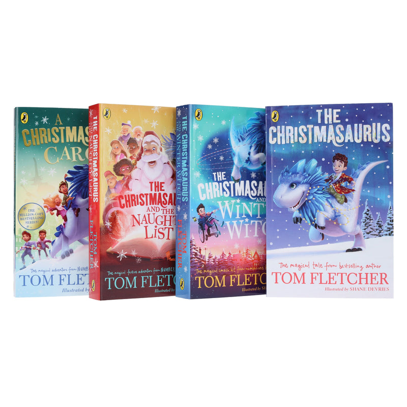The Christmasaurus Collection by Tom Fletcher Illustrated 4 Books Set - Ages 6+ - Paperback 7-9 Penguin Random House