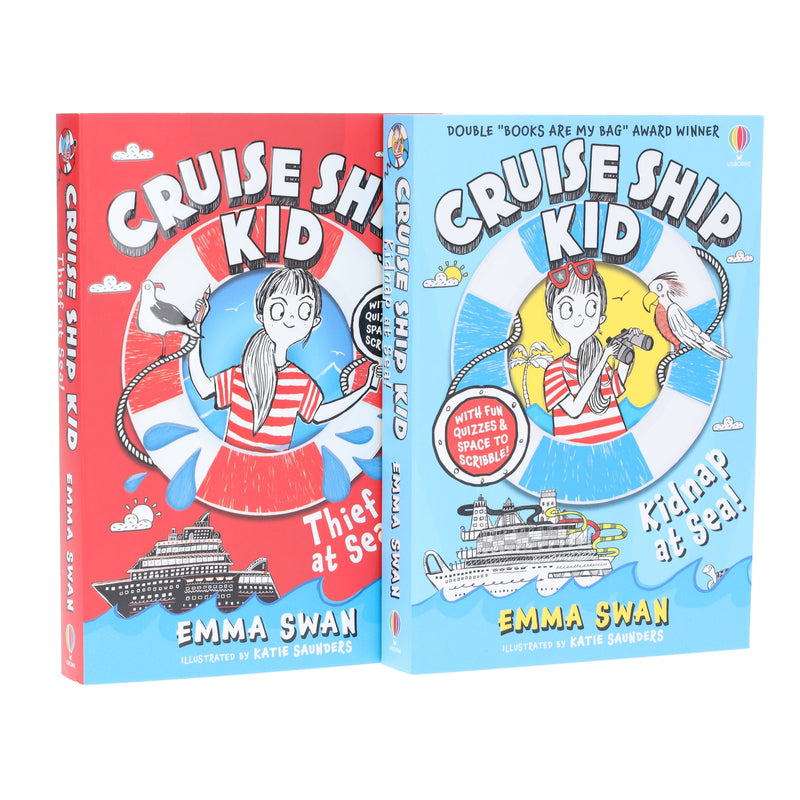 Cruise Ship Kid Series by Emma Swan Illustrated 2 Books Collection Set - Ages 8+ - Paperback 7-9 Usborne Publishing Ltd