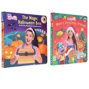 Ms Rachel Collection (Magic Halloween Box & Merry Christmas, Friends!) 2 Books Set - Ages 0-3 - Board Book 0-5 Penguin Random House