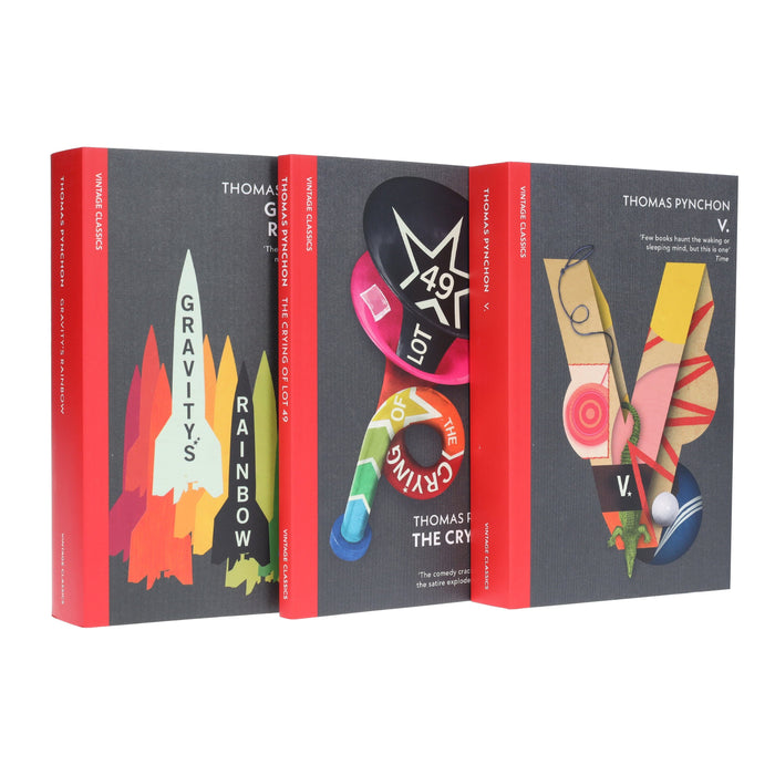 Thomas Pynchon Novels (V, The Crying of Lot 49 & Gravity's Rainbow) 3 Books Collection Set - Fiction - Paperback Fiction Penguin Random House