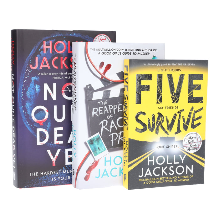 Holly Jackson's (Five Survive, The Reappearance of Rachel Price & Not Quite Dead Yet) 3 Books Collection Set - Fiction - Paperback/Hardback Fiction Penguin Random House
