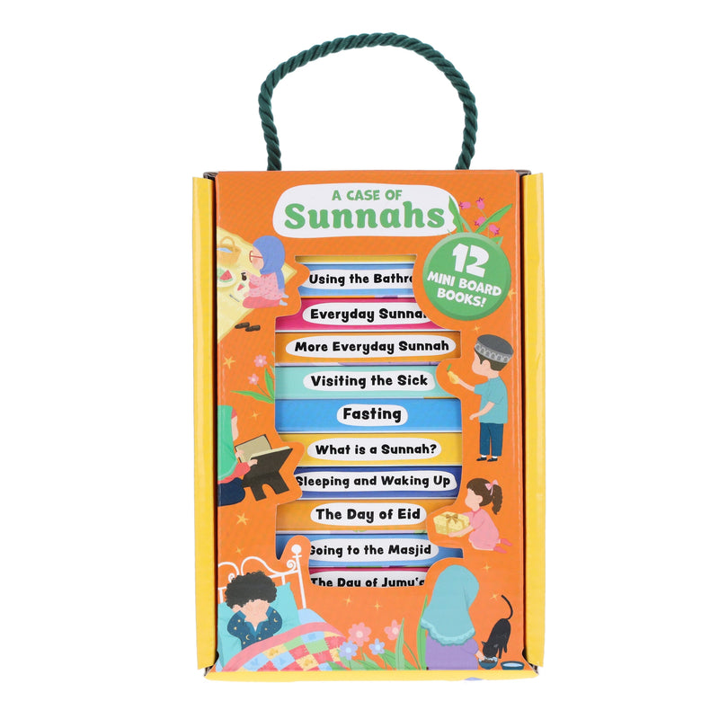 A Case of Sunnahs - 12 Mini Islamic Books Box Set - Ages 0-5 - Board Book 0-5 Salaam Cherry