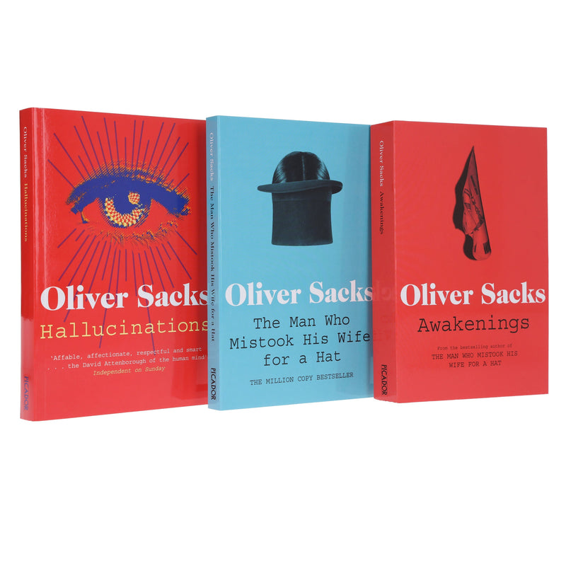 Oliver Sacks 3 Books Collection Set (The Man Who Mistook His Wife for a Hat, Hallucinations, Awakenings) - Non Fiction - Paperback Non-Fiction Macmillan
