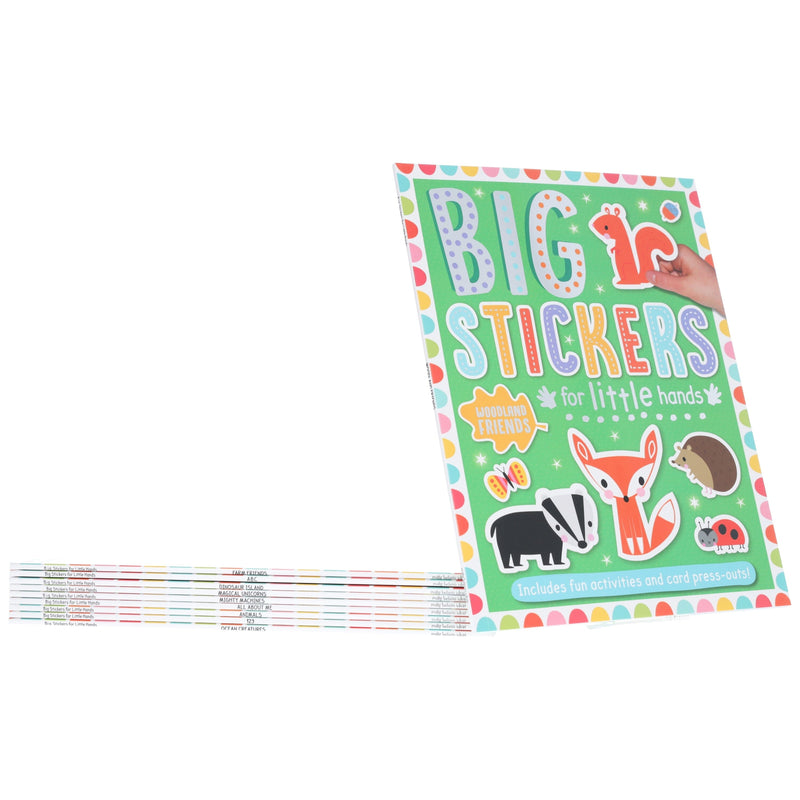 Big Stickers for Little Hands Assortment 10 Books Collection Set - Ages 3+ - Paperback 0-5 Make Believe Ideas