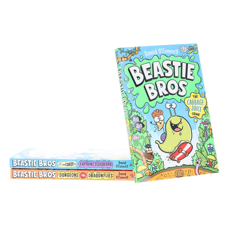 Beastie Bros Series by David O'Connell Illustrated 3 Books Collection Set - Ages 7+ - Paperback 5-7 Scholastic