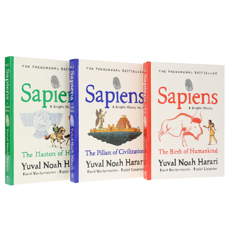 Sapiens: A Graphic History Collection by Yuval Noah Harari 3 Books Set - Non Fiction - Hardback Non-Fiction Vintage Publishing