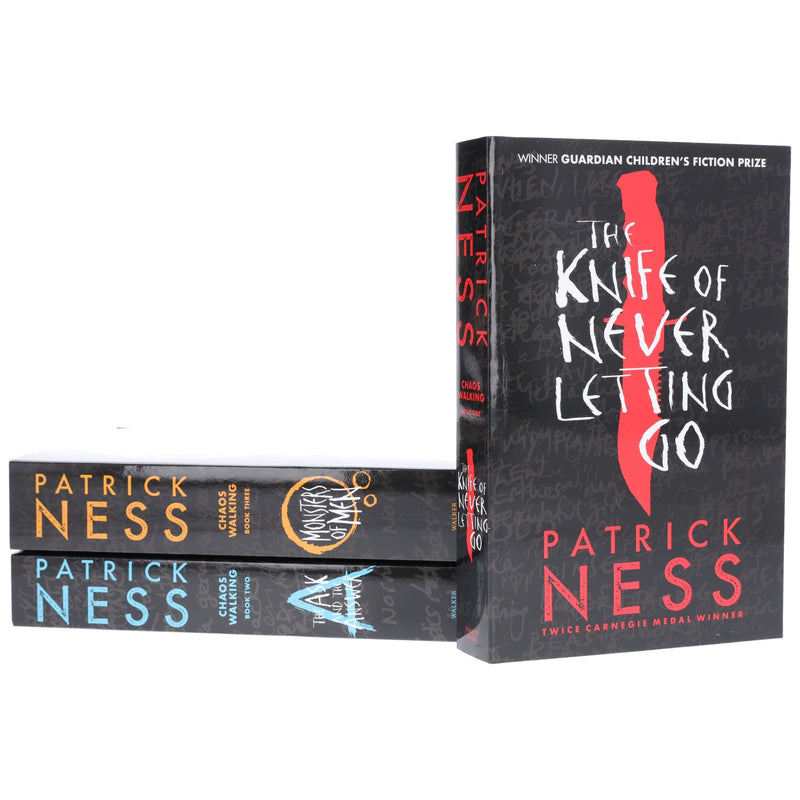 Chaos Walking Series By Patrick Ness 3 Books Box Set - Ages 14+ - Paperback Young Adult Walker Books Ltd