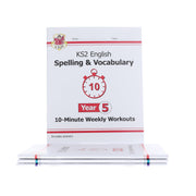 CGP KS2 (Year 5) 10-Minute Weekly Workouts Collection 4 Books Set - Ages 7-11 - Paperback 7-9 Coordination Group Publications Ltd (CGP)