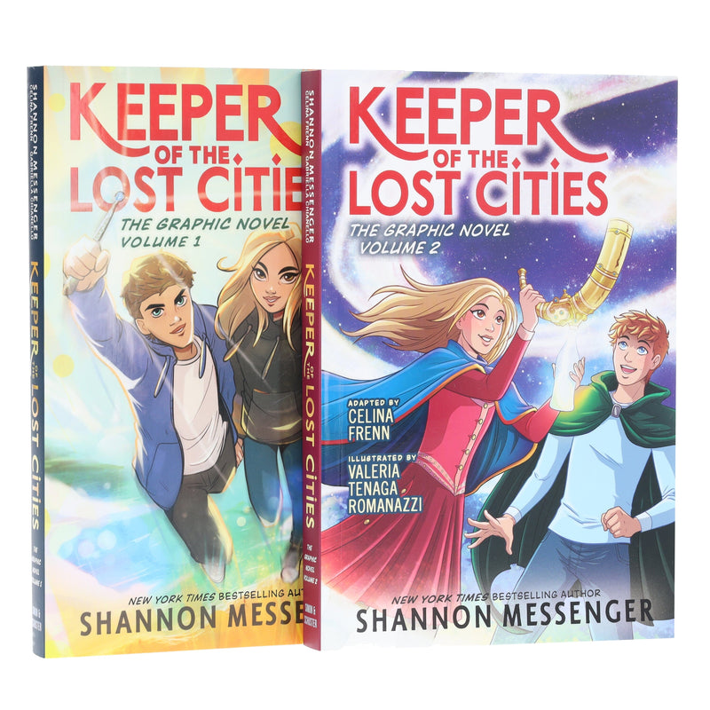 Keeper of the Lost Cities Series by Shannon Messenger 2 Books Graphic Novels Set - Ages 9+ - Paperback Graphic Novels Simon & Schuster