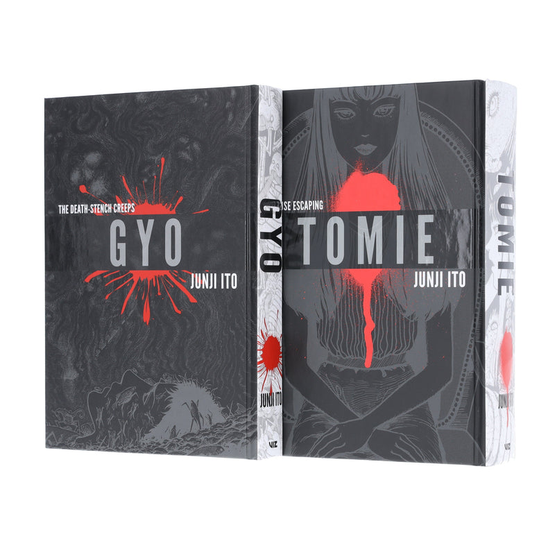 Junji Ito Collection (Gyo & Tomie) 2 Books Deluxe Edition Set - Manga - Hardback Graphic Novels Viz Media, LLC