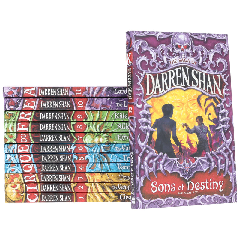 The Saga of Darren Shan Cirque du Freak Complete Collection Of 12 Books Set By Darren Shan - Ages 9-14 - Paperback 9-14 HarperCollins Publishers