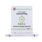CGP KS1 (Year 1) 10-Minute Weekly Workouts Collection 4 Books Set - Ages 5-7 - Paperback 5-7 Coordination Group Publications Ltd (CGP)
